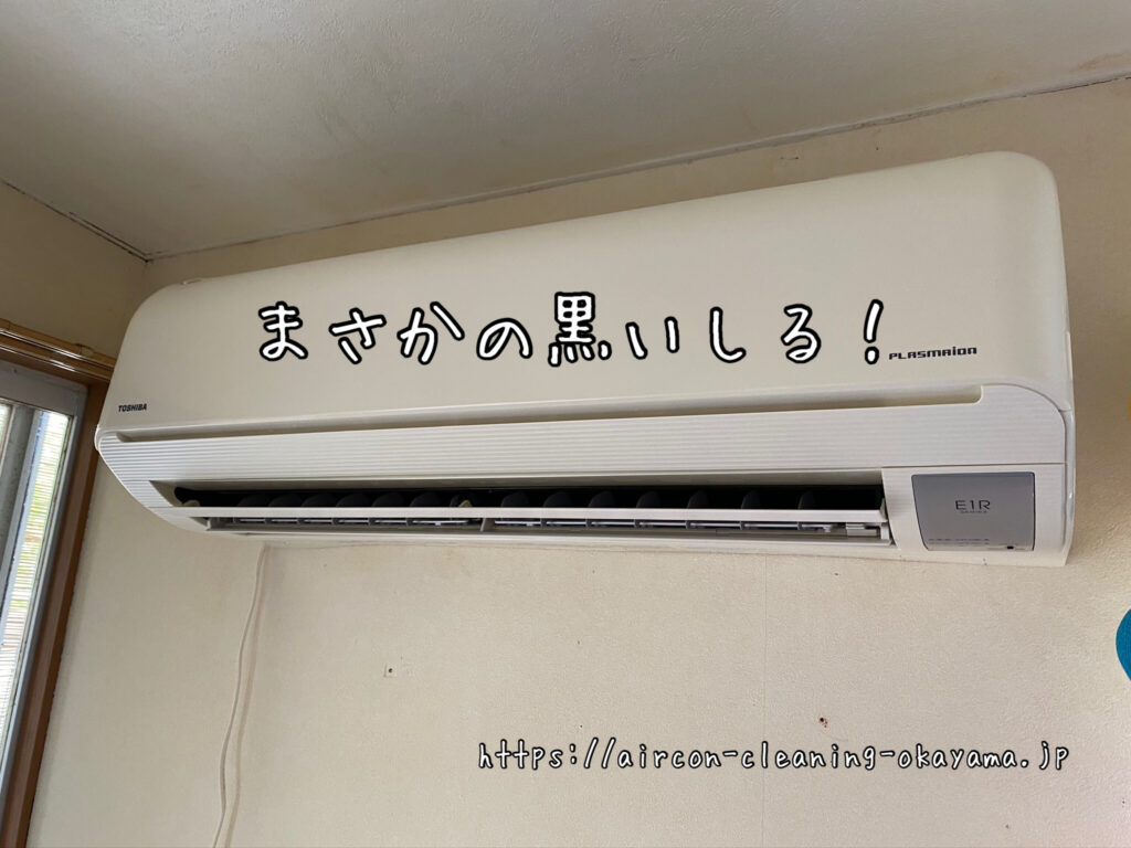 RAS-E281E1R(W)のエアコンクリーニング。岡山市市営住宅1階の寝室にて実施！